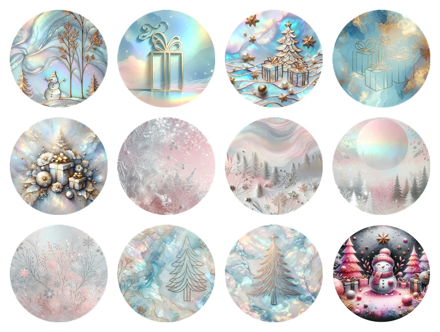 3" Card stock Options for 4" Round Indented Freshie Mold