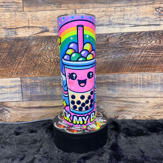 Boba Balls Tumbler - Black light Activated Ink