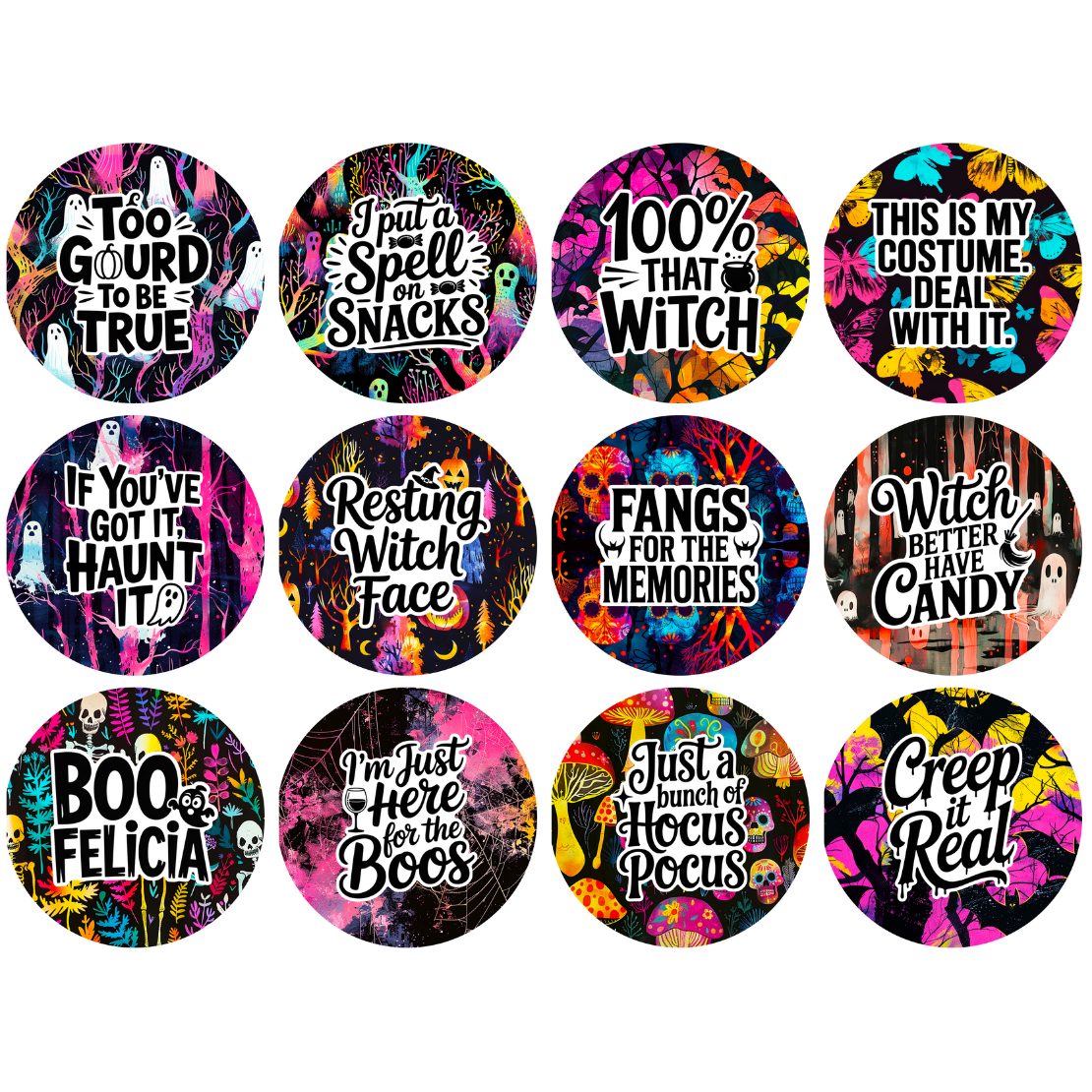 3" Card stock Options for 4" Round Indented Freshie Mold