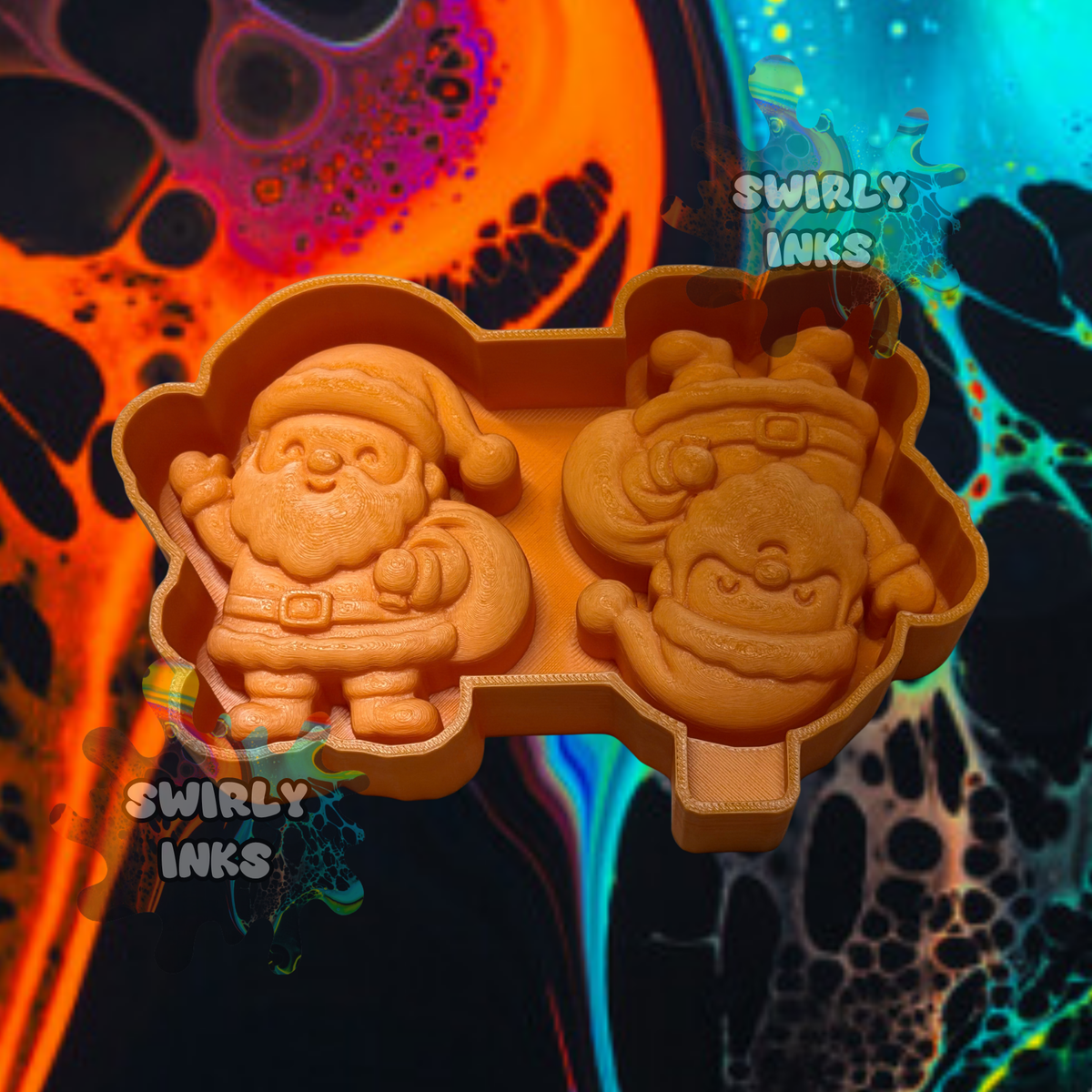 3D Christmas Santa Vent Freshie Mold