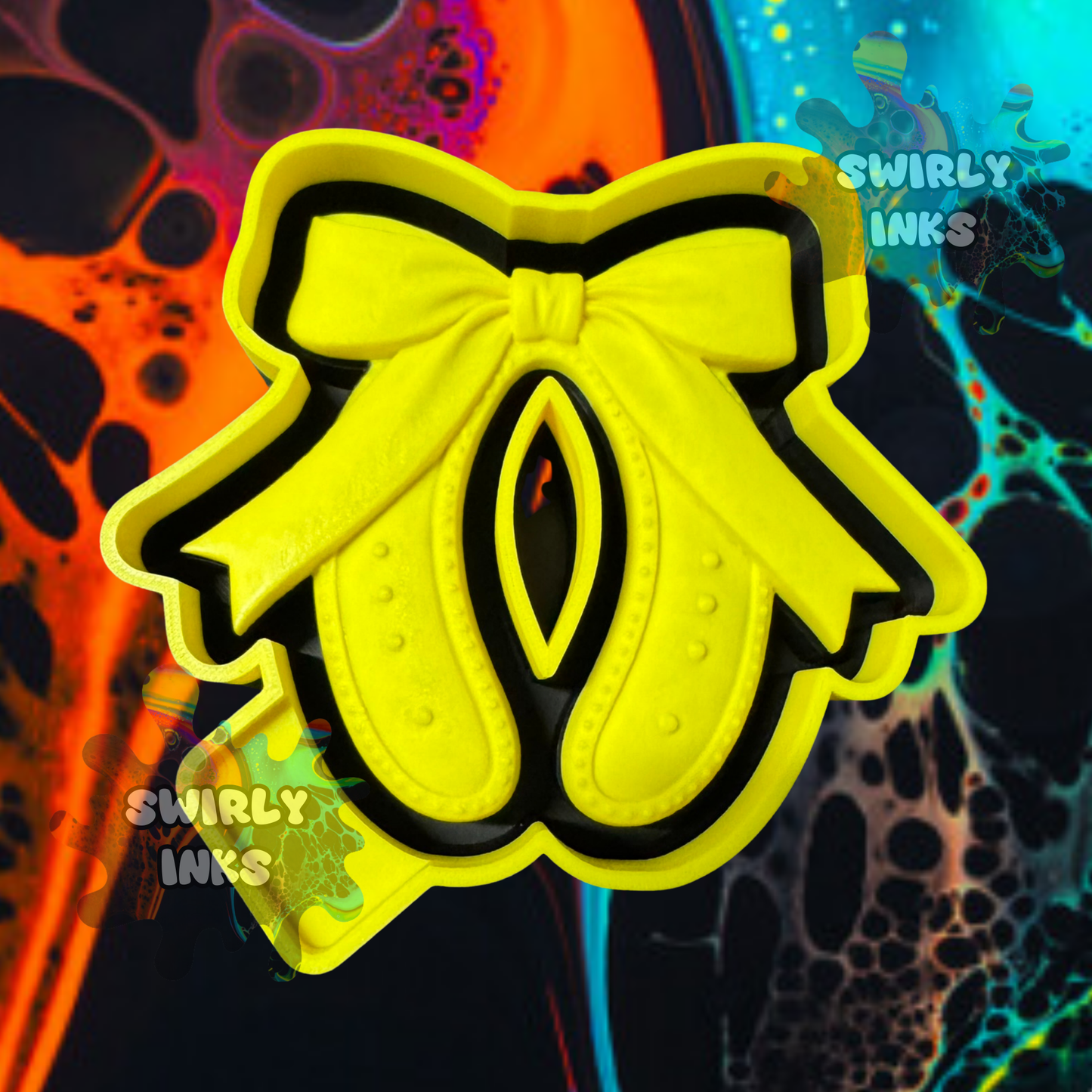 3D Horseshoe Bow Freshie Mold