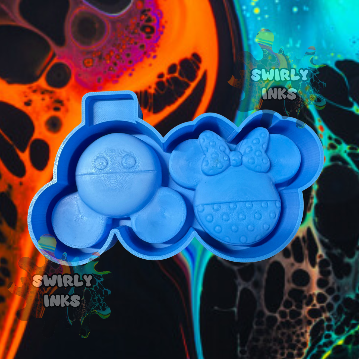 3D Mouse Head Vents Freshie Mold