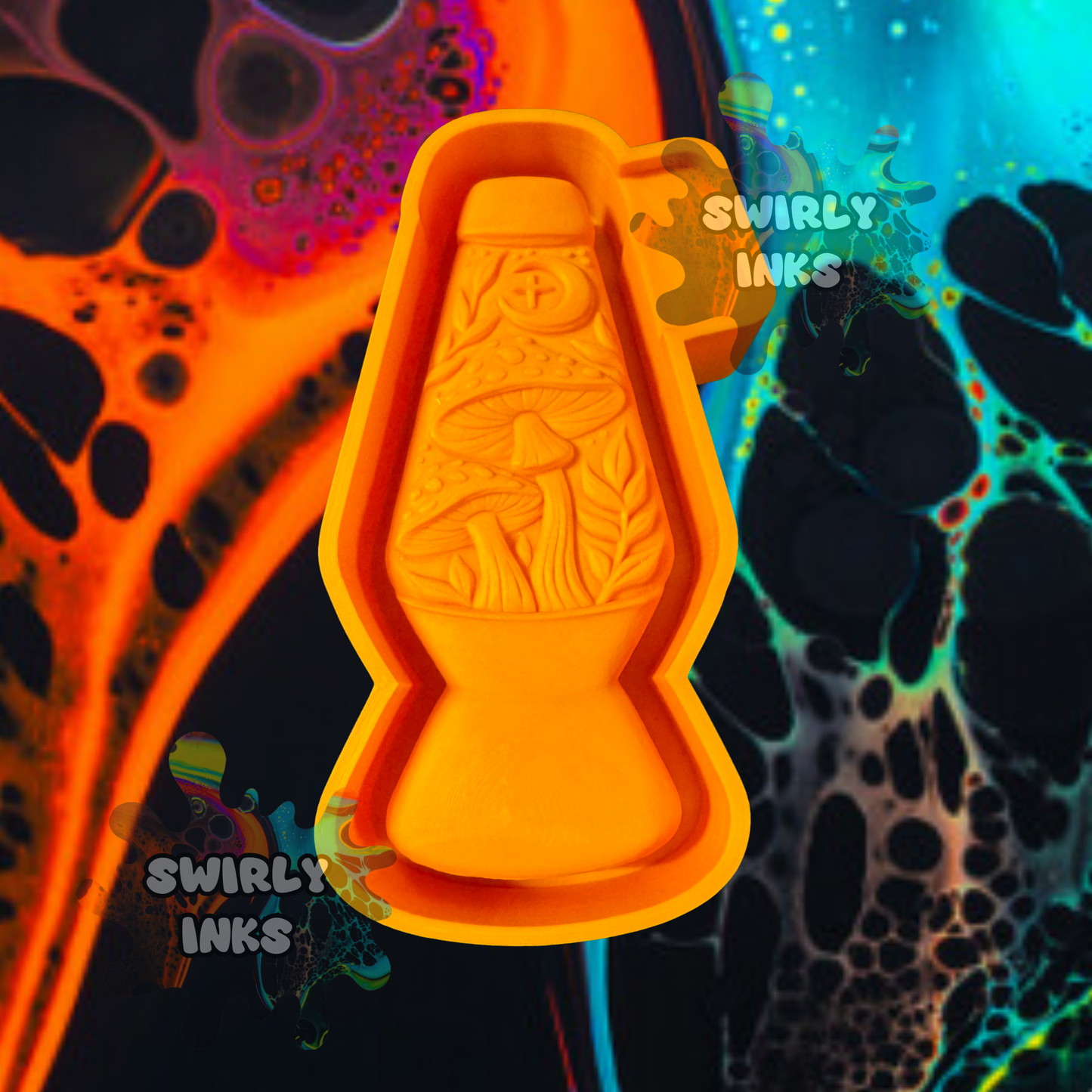 3D Mushroom Lava Lamp Freshie Mold