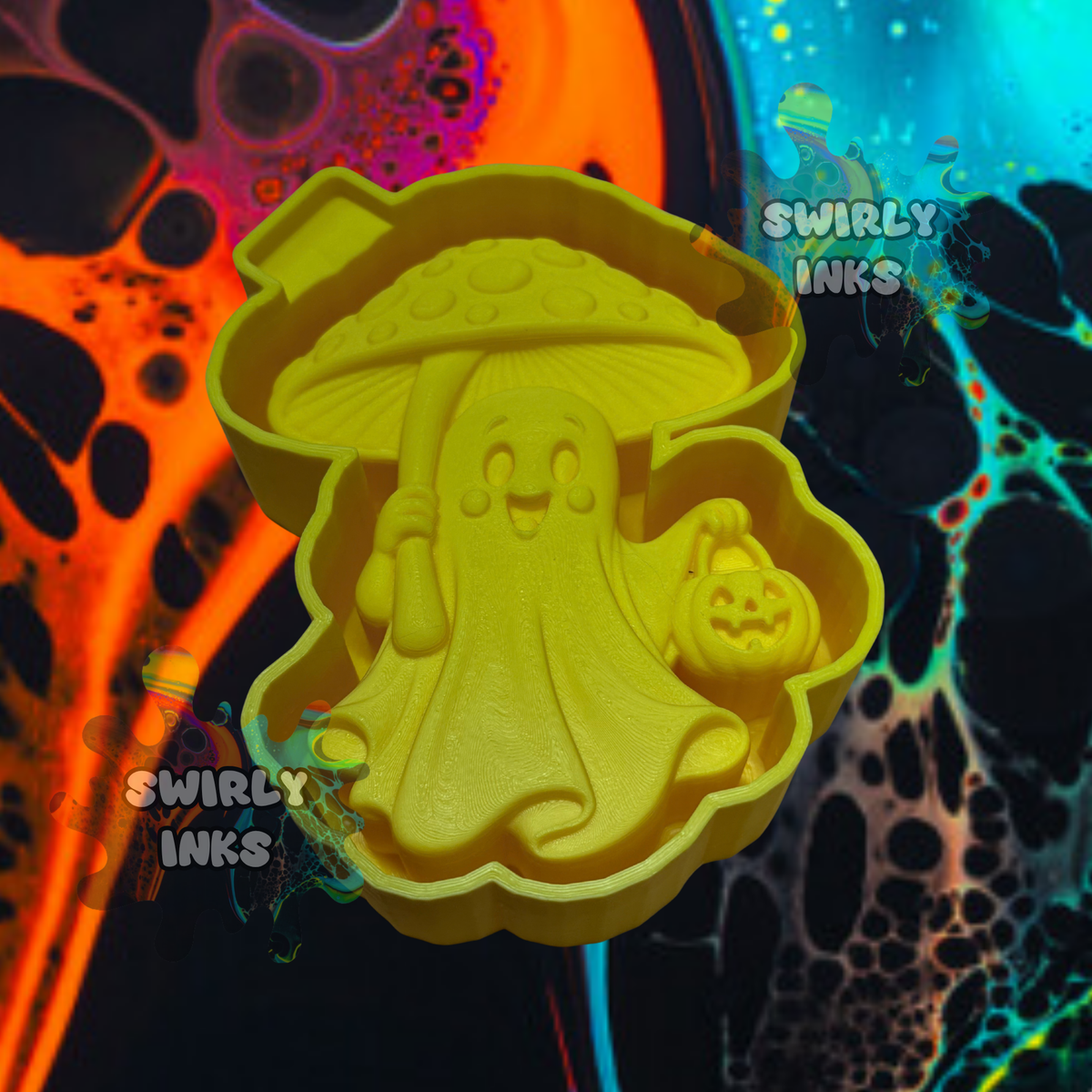 3D Mushroom Umbrella Ghost Freshie Mold