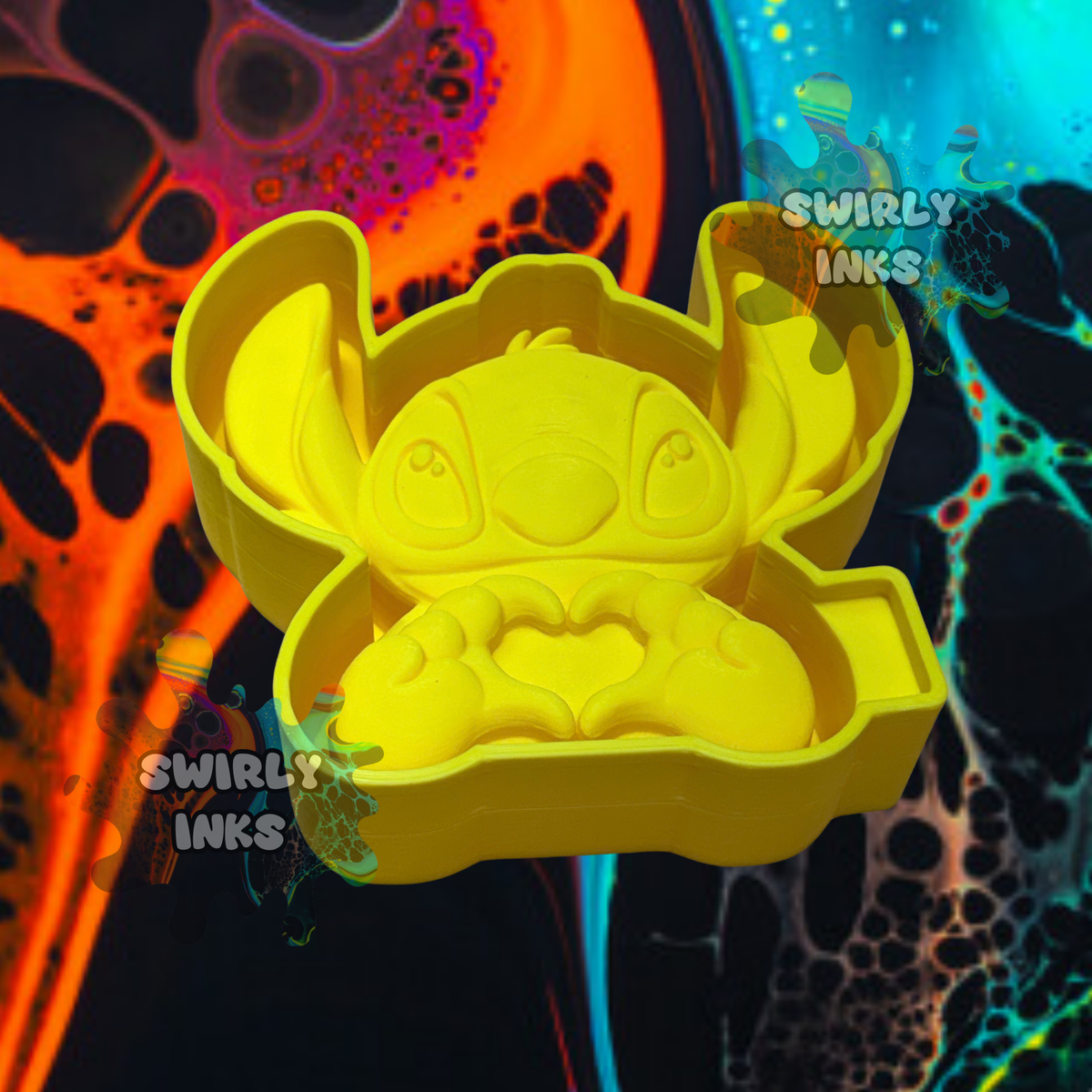 3D Stitch Heart Freshie Mold