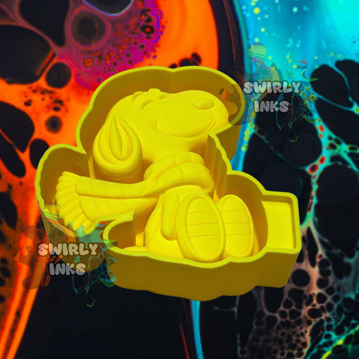 3D Winter Snoopy Dog Freshie Mold