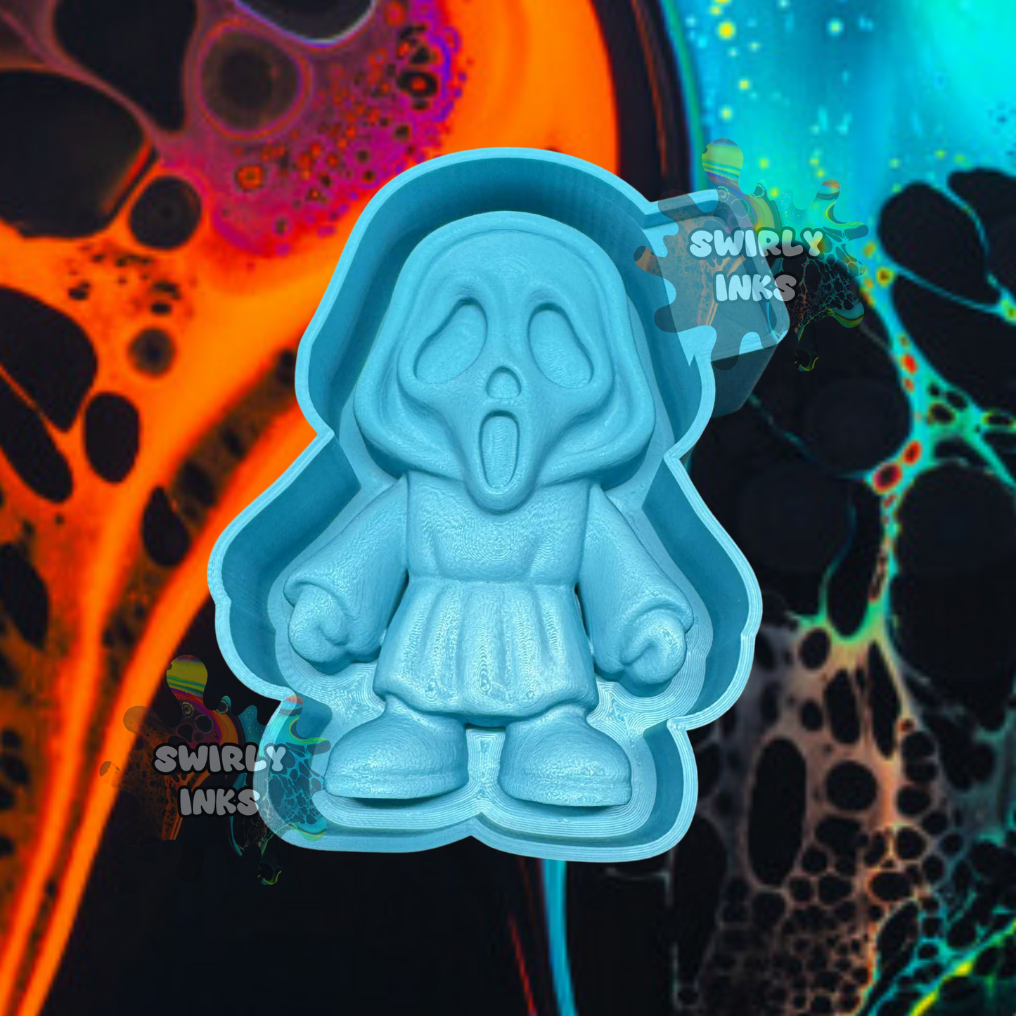 3D Ghost Face Freshie Mold