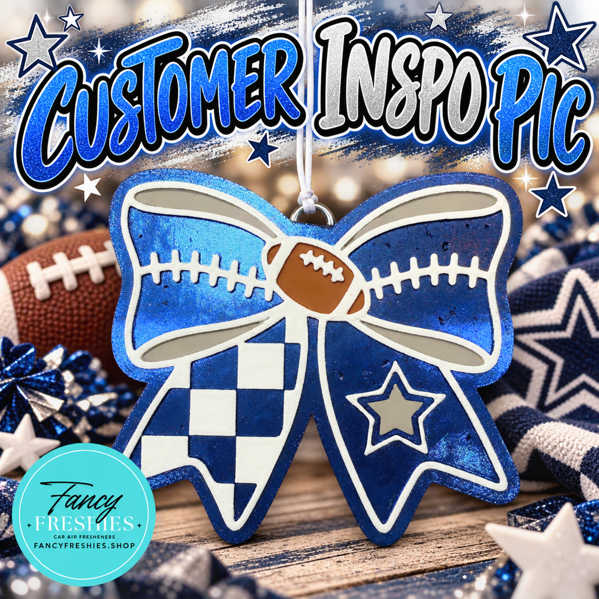 Cowboys Bow Freshie Mold
