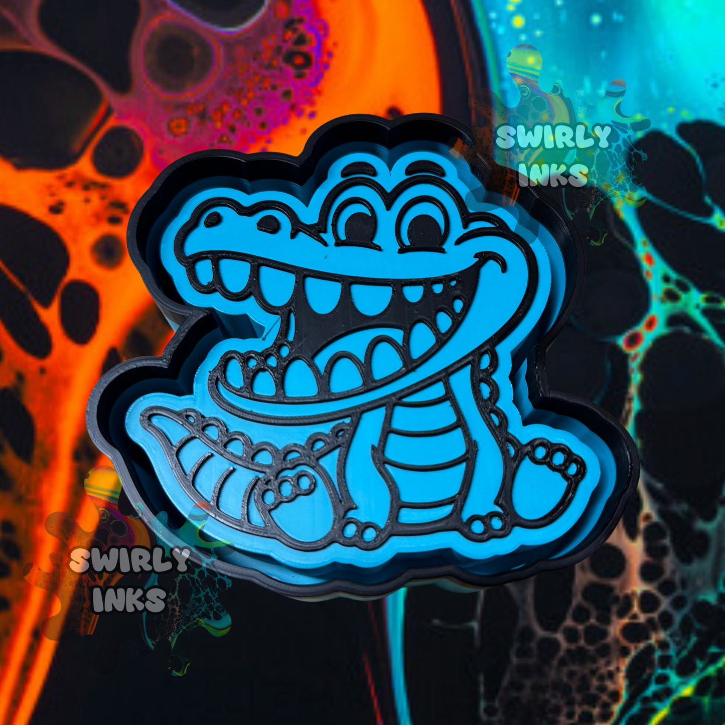 Alligator Big Smile Freshie Mold