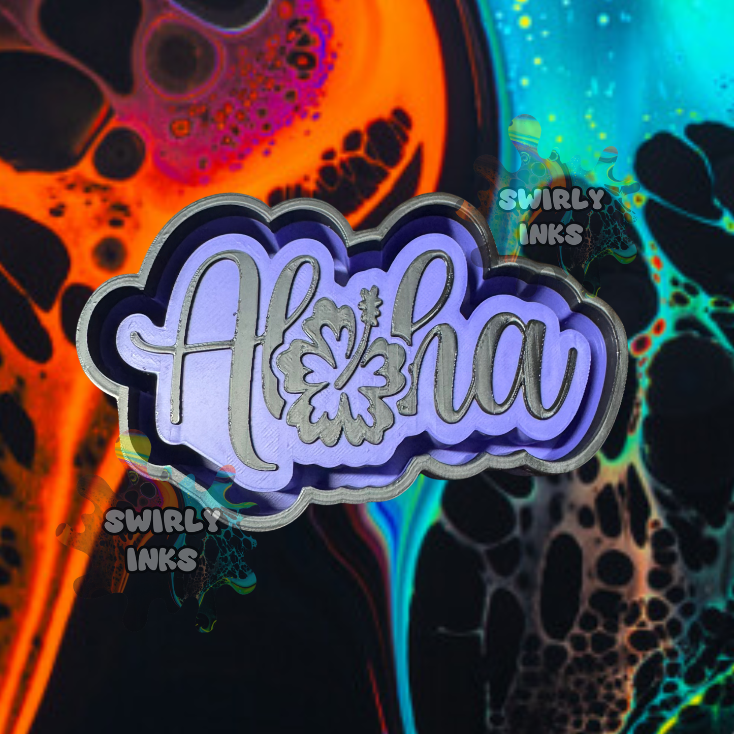 Aloha Hibiscus Freshie Mold