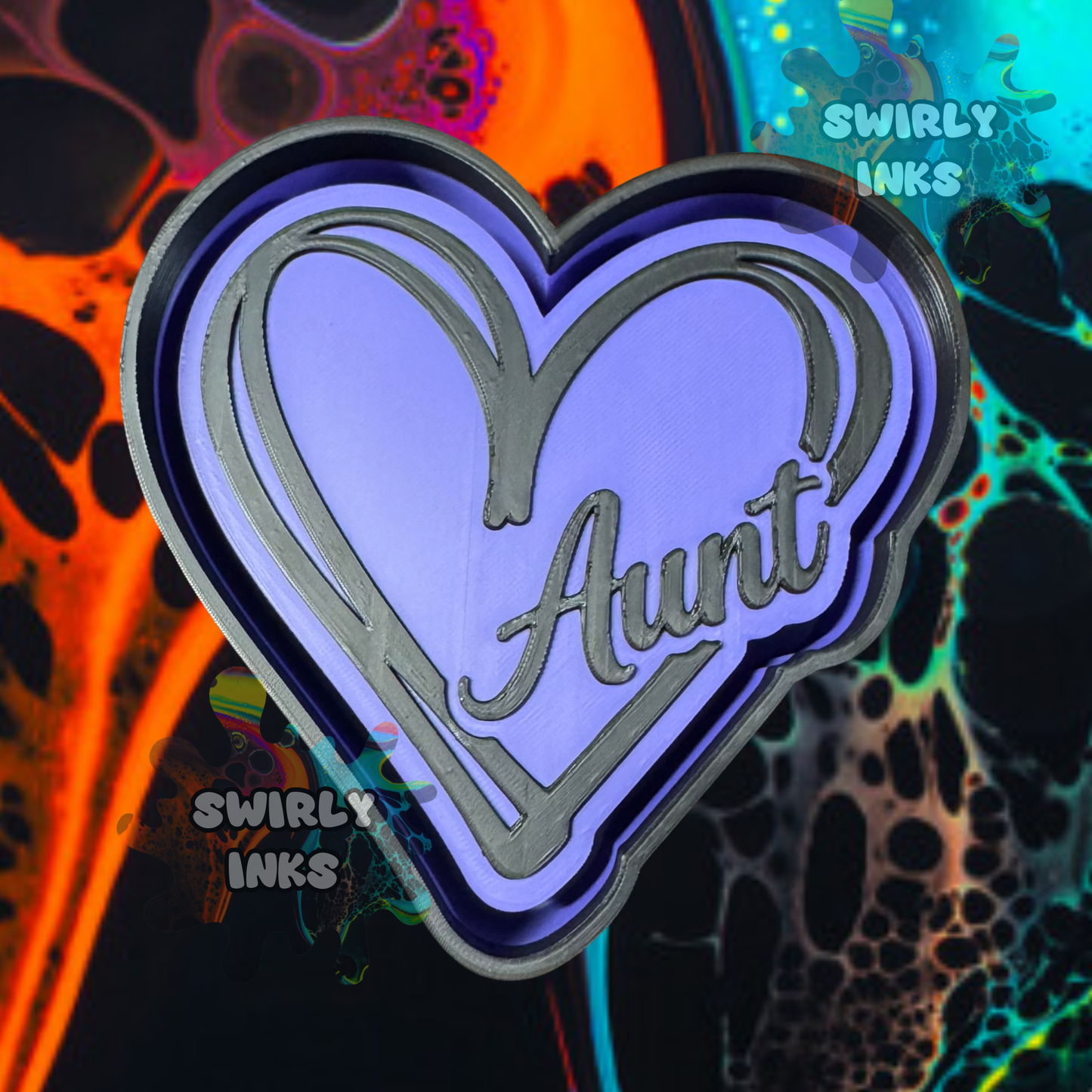 Aunt Heart Freshie Mold