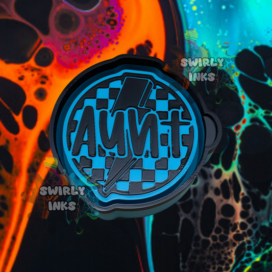 Aunt Checkered Bolt Freshie Mold