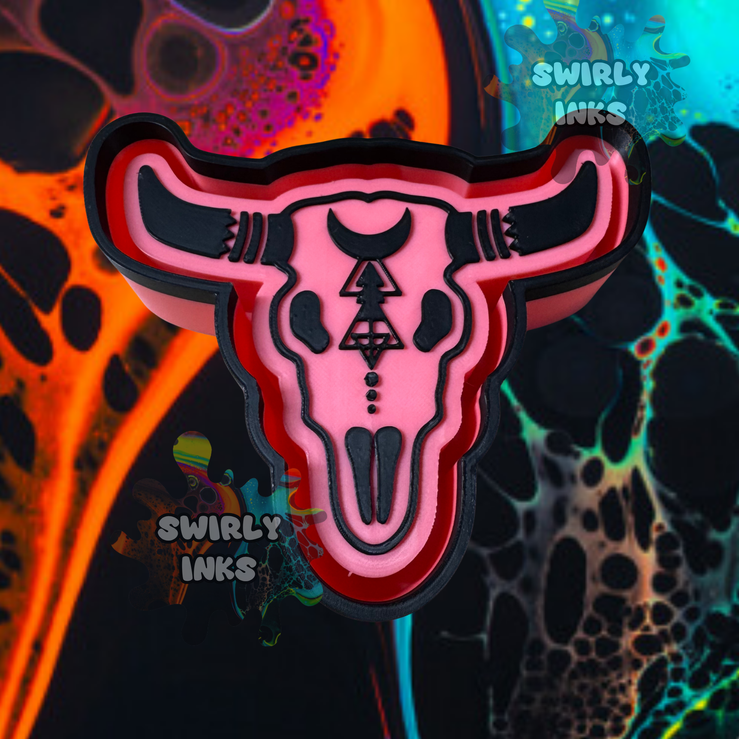 Bull Skull Freshie Mold