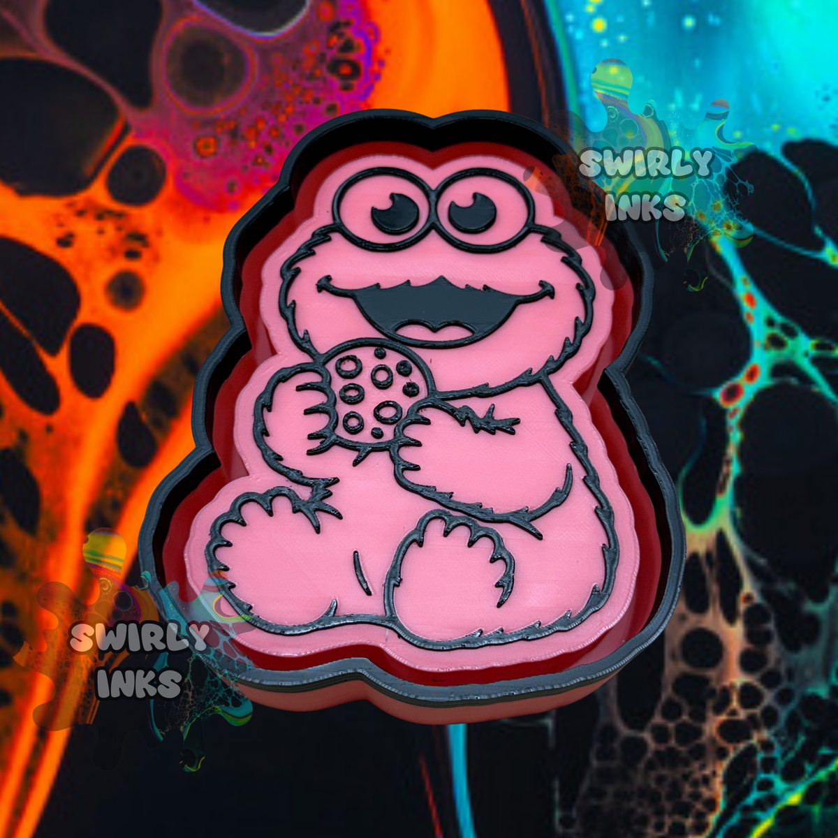Baby Cookie Monster Freshie Mold
