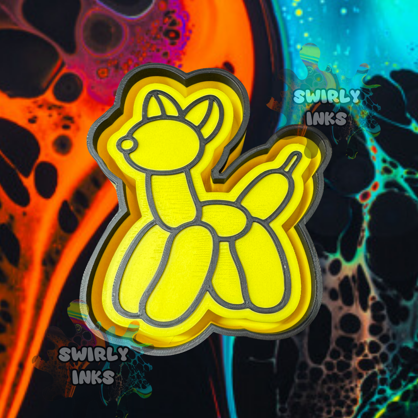 Balloon Cat Freshie Mold