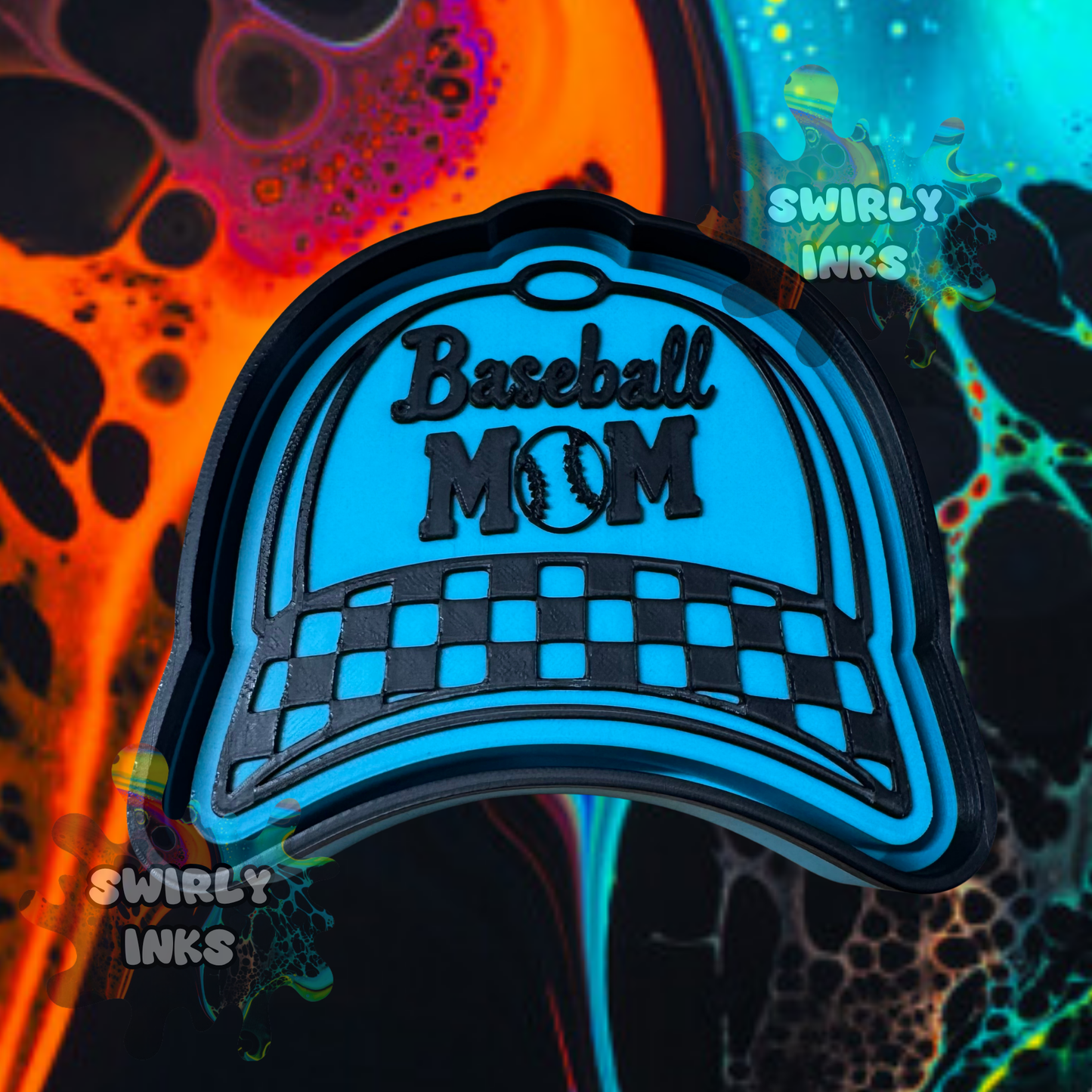 Baseball Mom Hat Freshie Mold