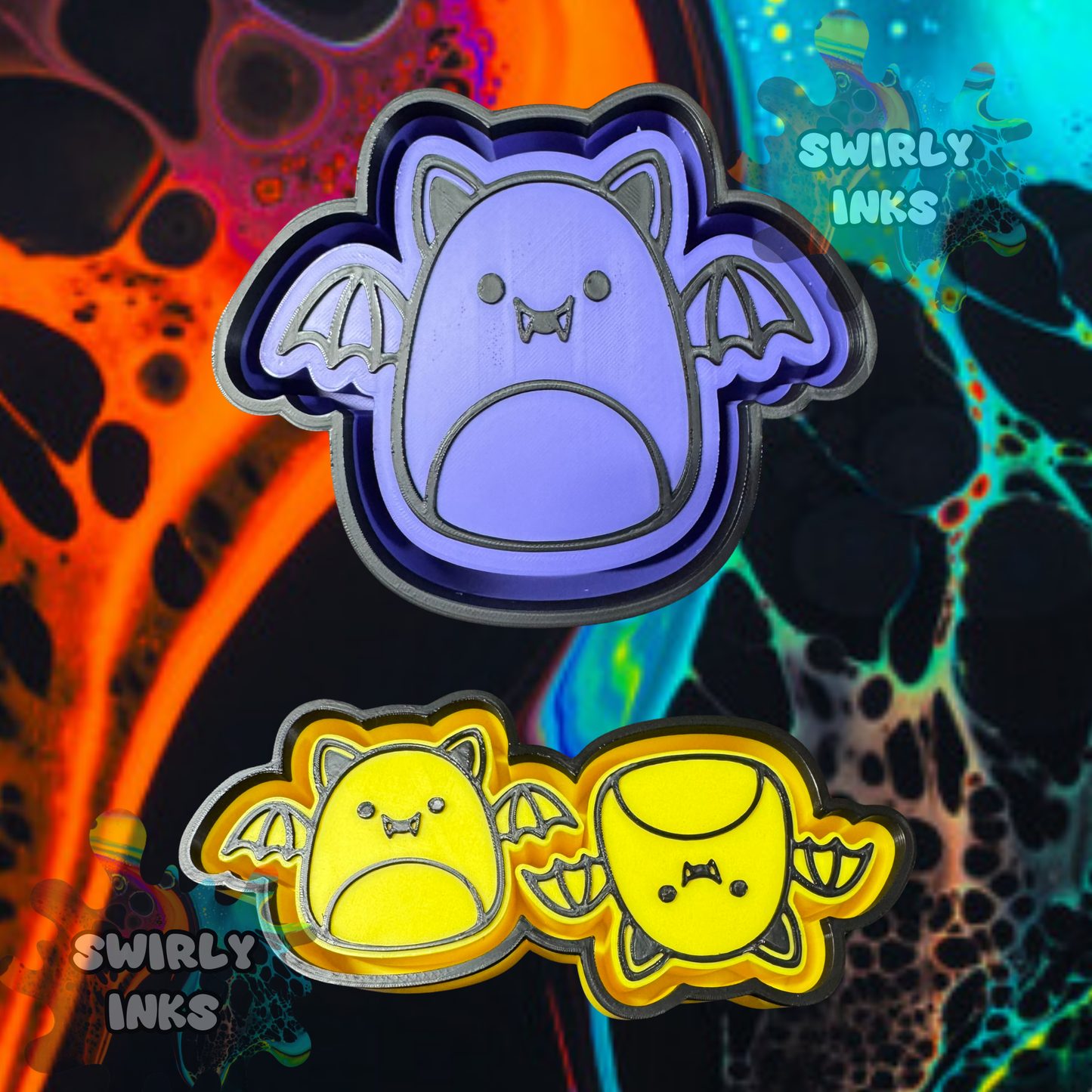 Bat Squishie Set Freshie Mold