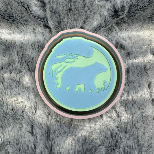 Bear Round Freshie Mold