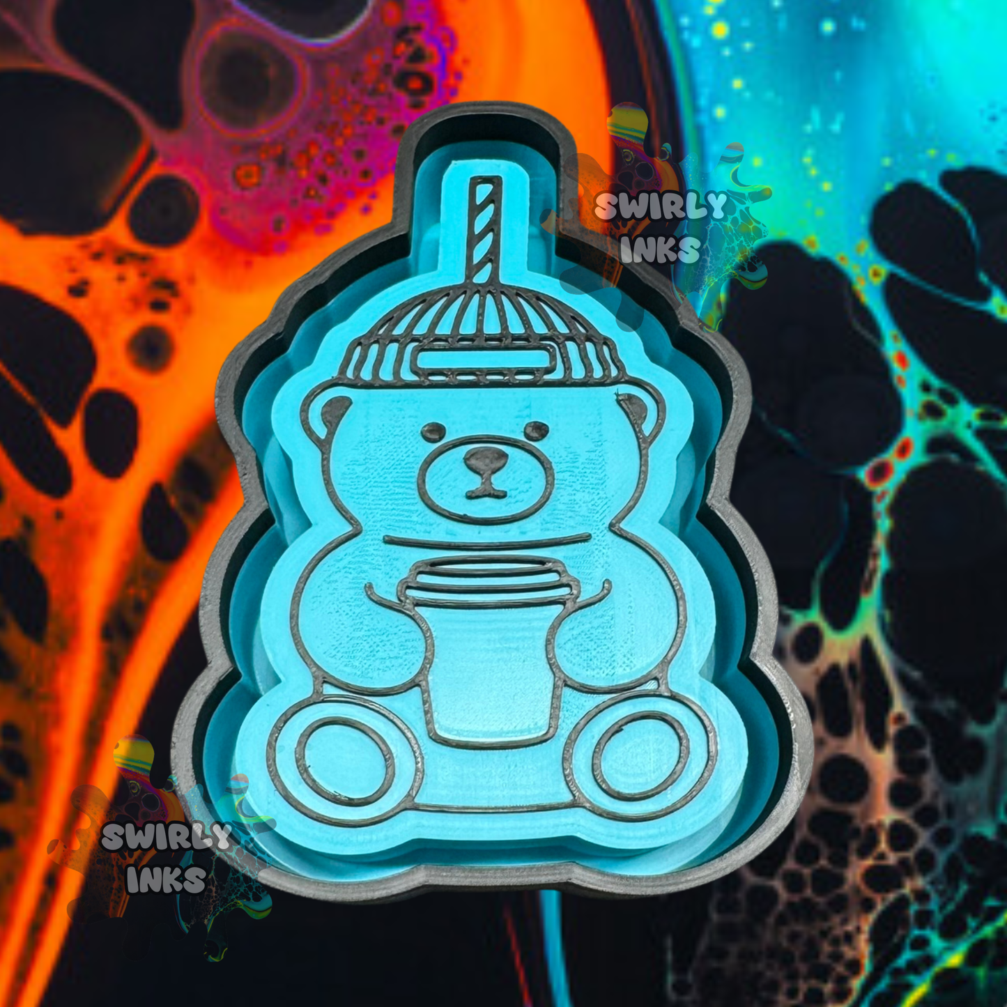 Beenie Cup Bear Freshie Mold