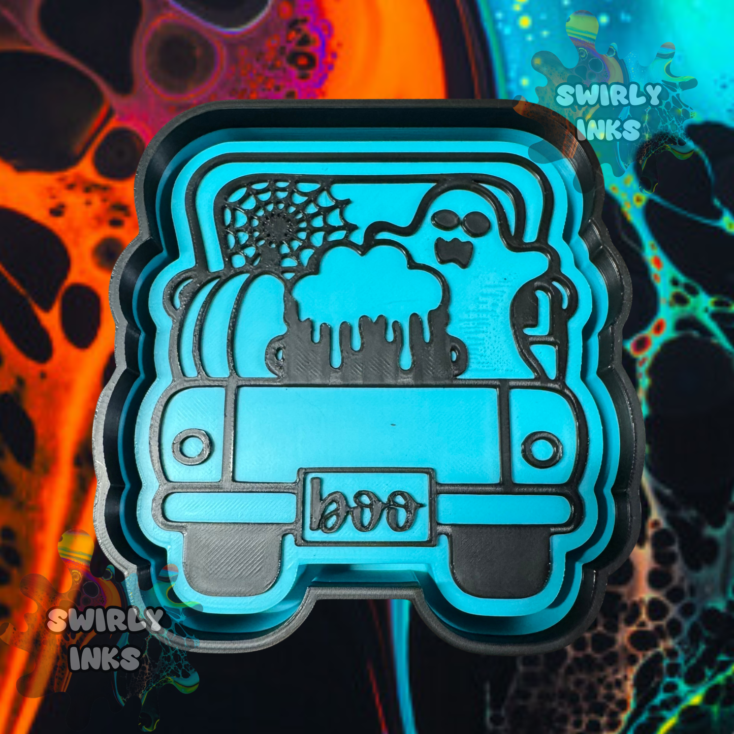 Boo Truck Freshie Mold