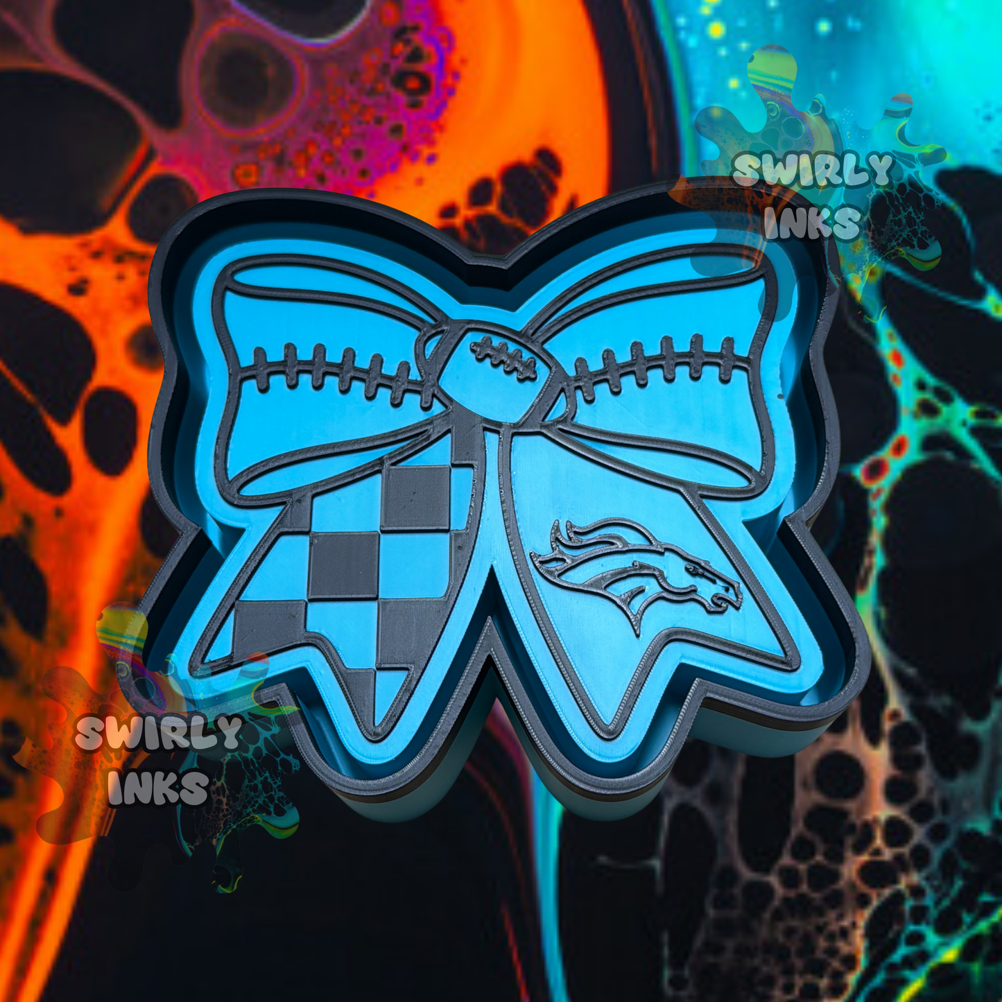 Broncos Bow Freshie Mold