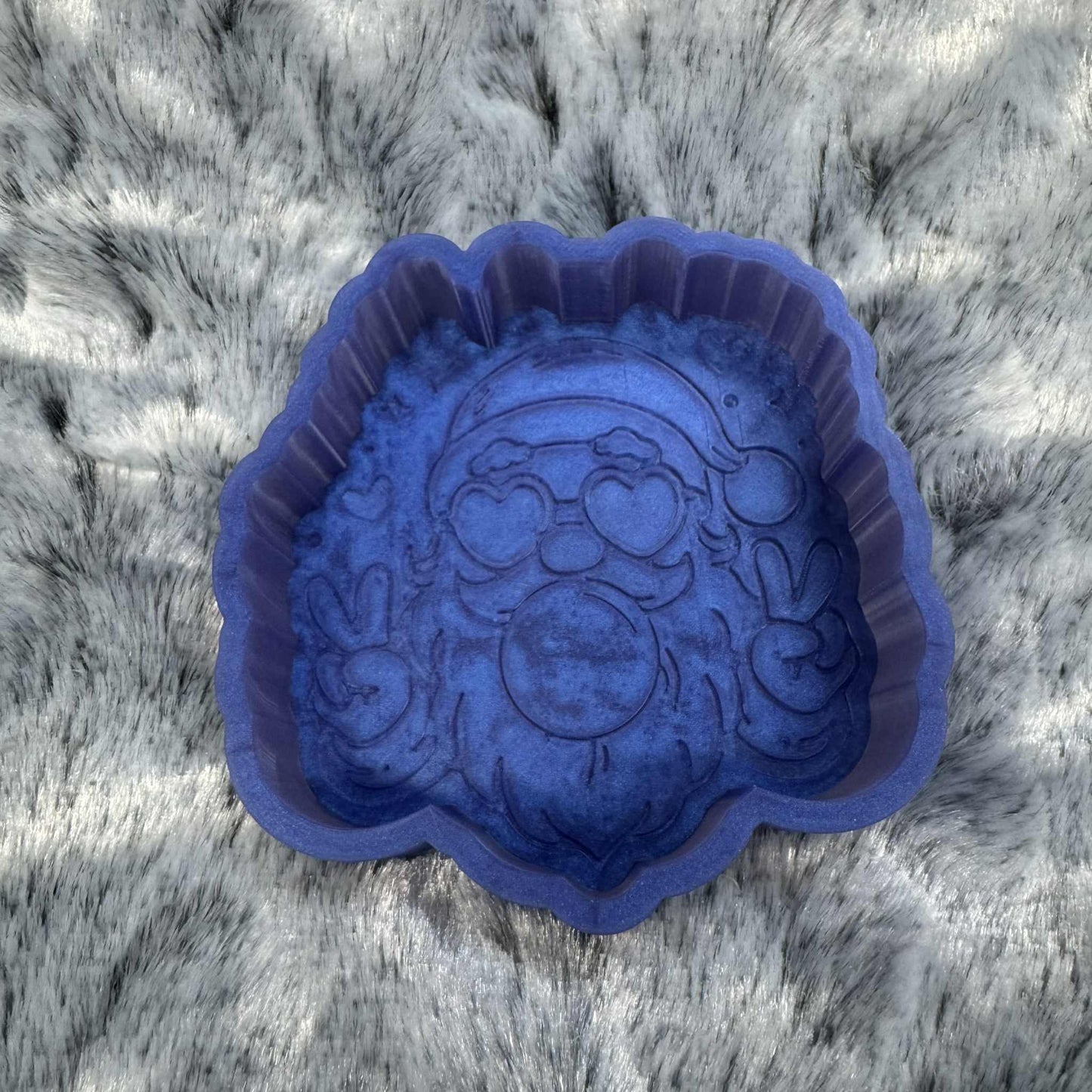 Bubble Gum Peace Santa Freshie Mold