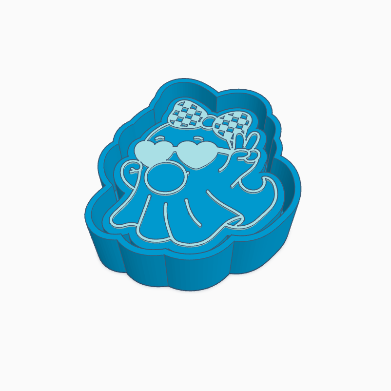 Bubble Gum Ghost Freshie Mold