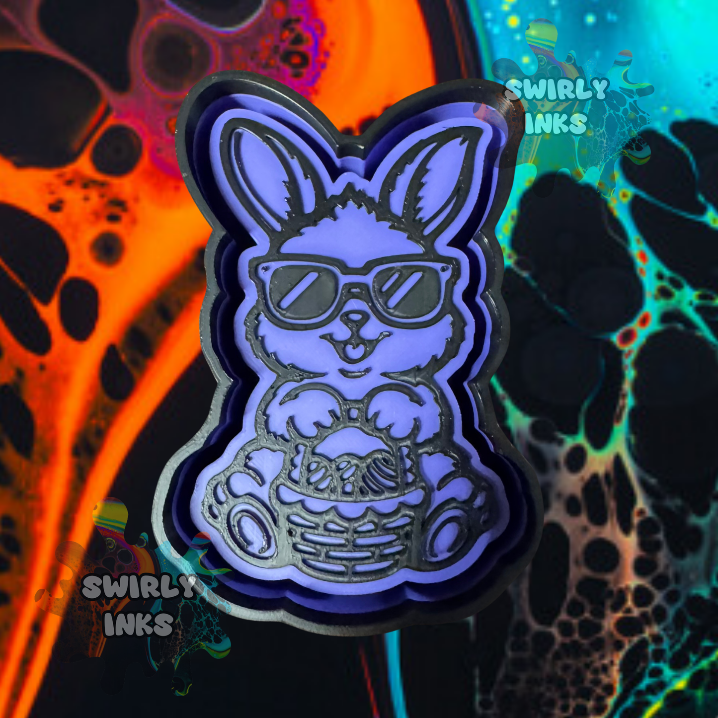 Bunny with Easter Basket Freshie Mold