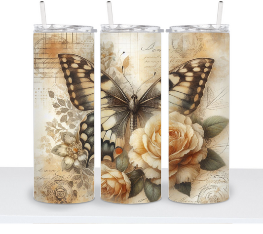 Butterfly and Flowers