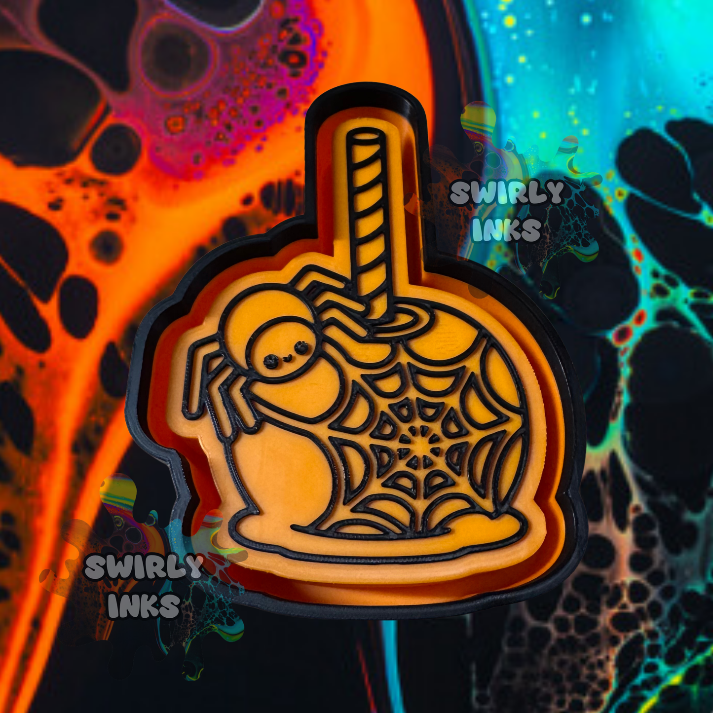 Candy Apple Spider Freshie Mold