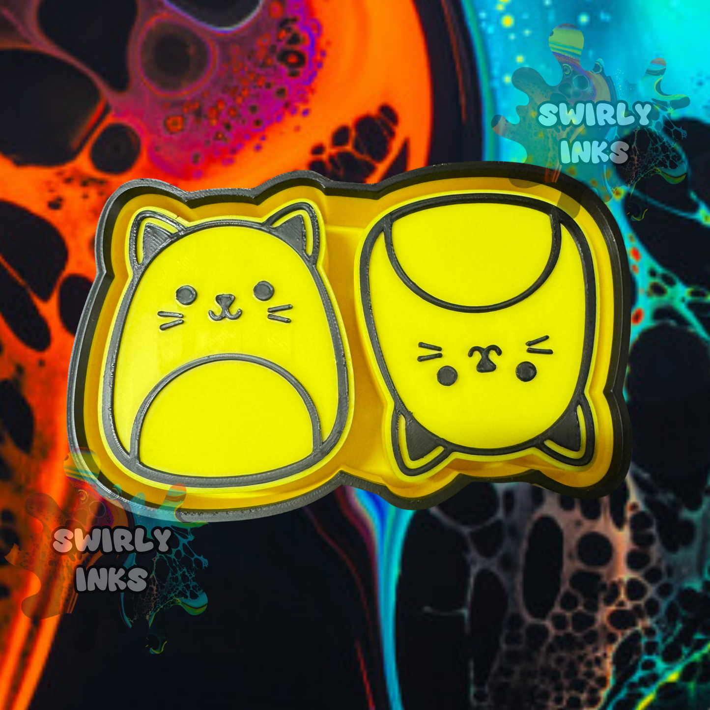 Cat Squishie Vent Freshie Mold