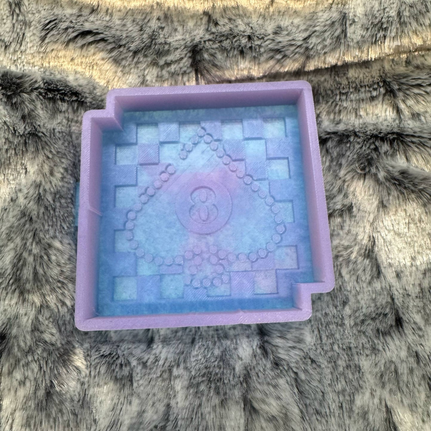 Checkered Spade & Eight Ball Freshie Mold