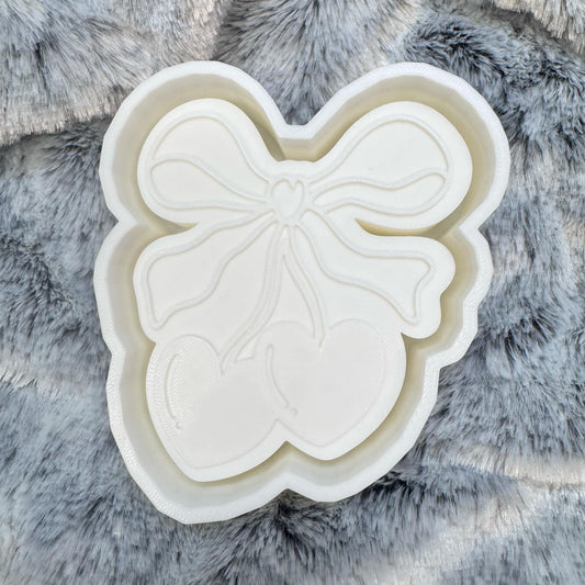 Cherry Hearts Bow Freshie Mold