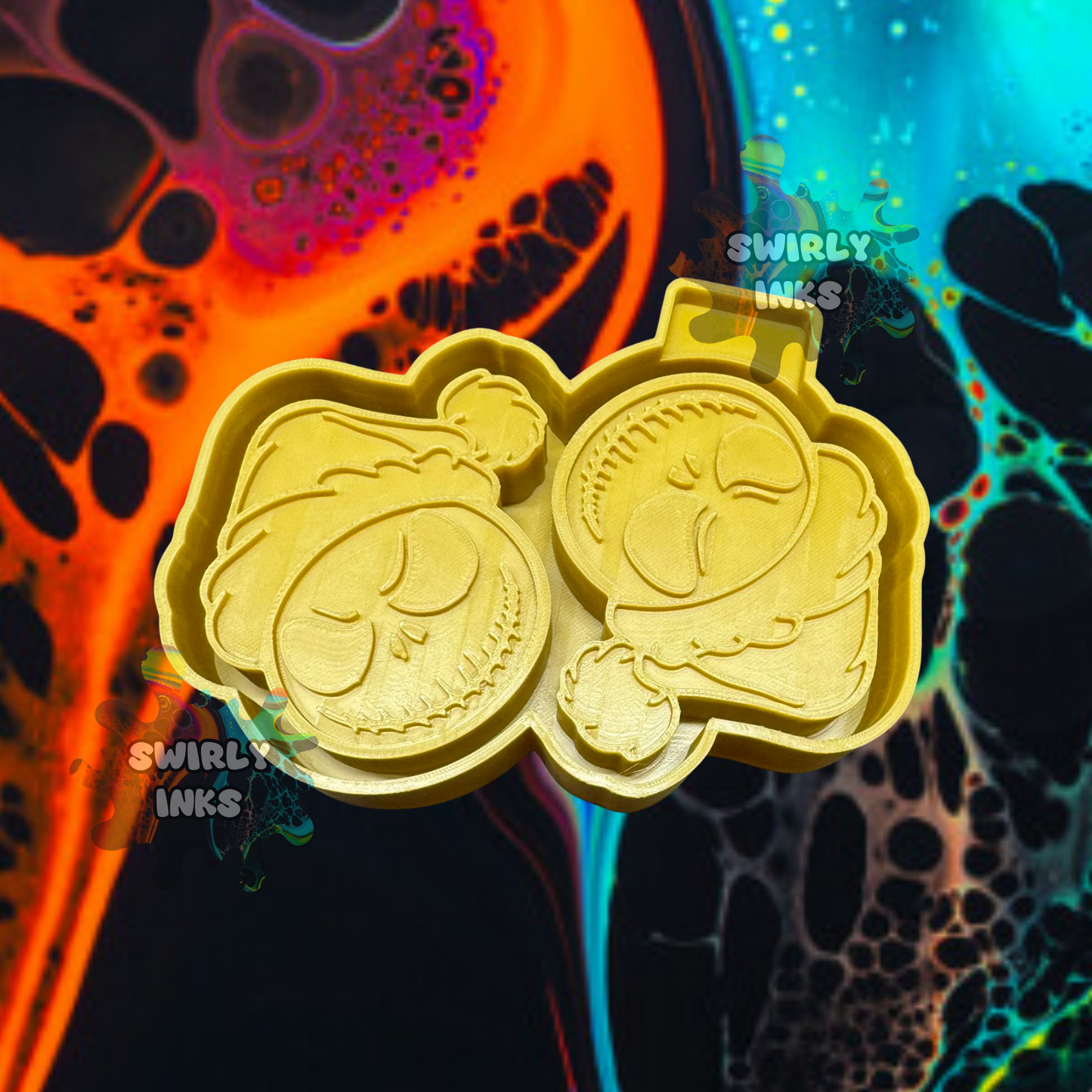 Christmas Jack Vents Freshie Mold