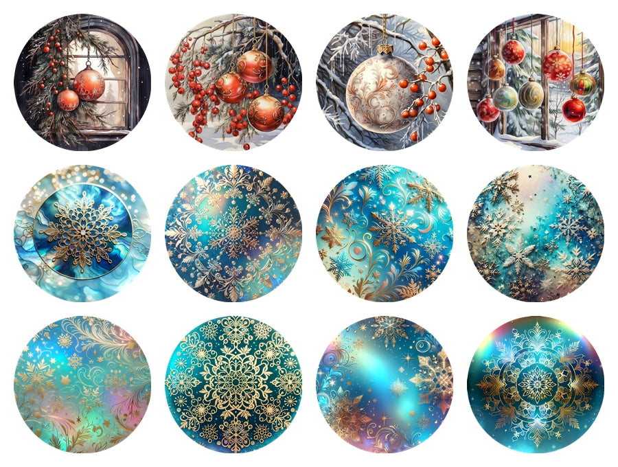 3" Card stock Options for 4" Round Indented Freshie Mold