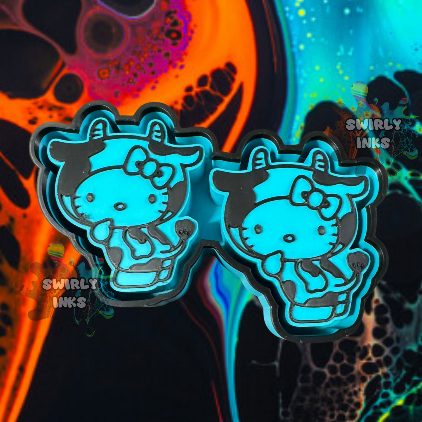 Cow Hello Kitty Vent Freshie Mold