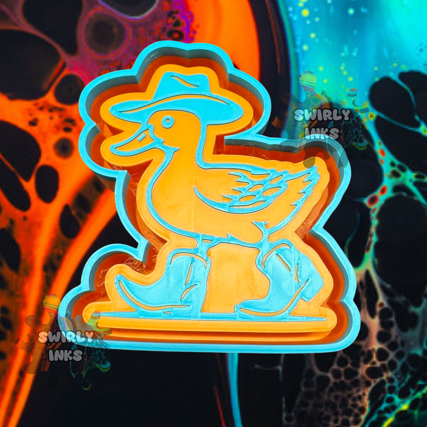 Cowboy Duck Freshie Mold