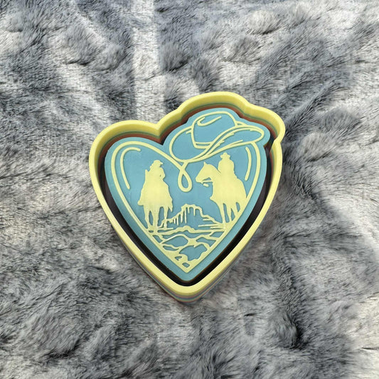Cowboy Heart Freshie Mold