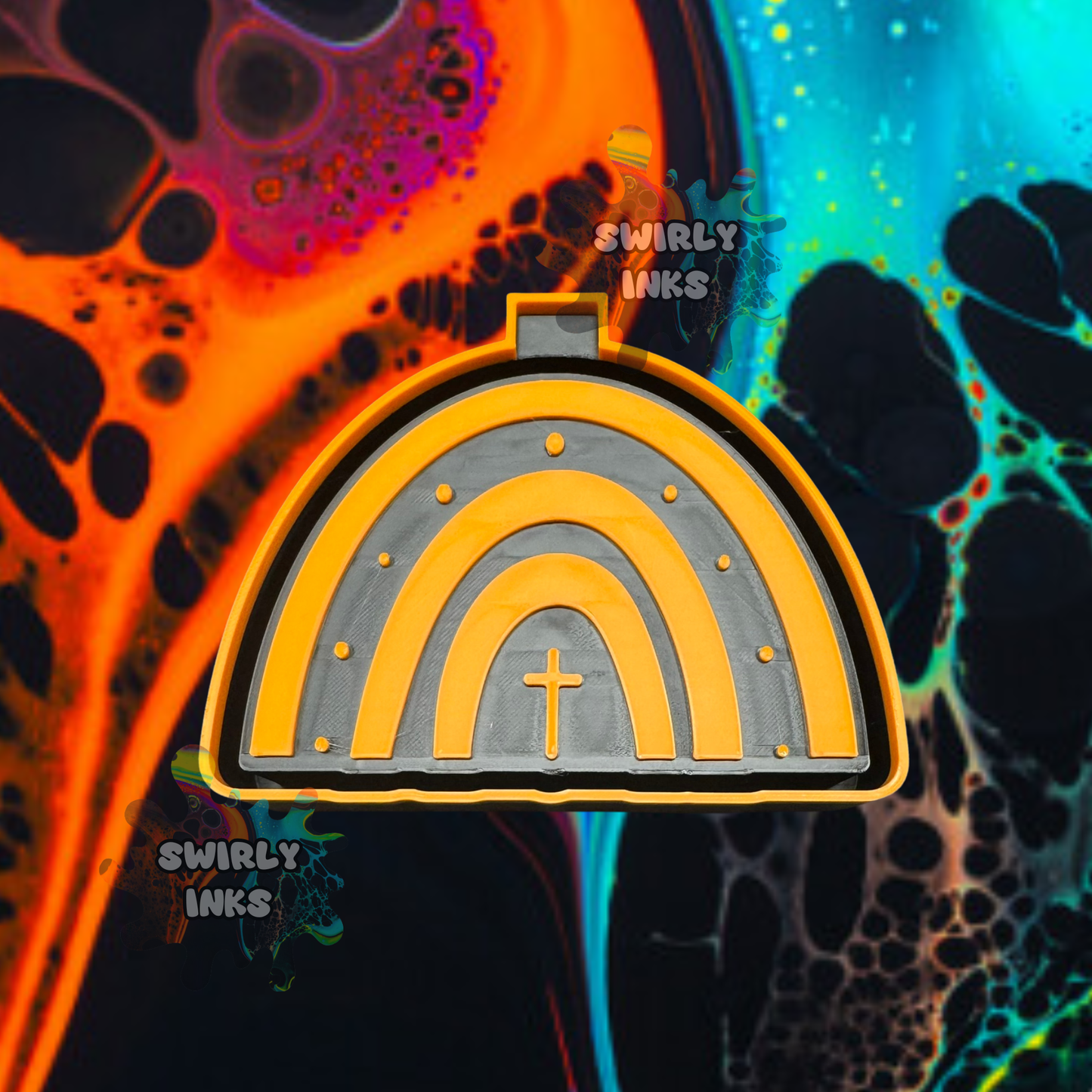 Cross Rainbow Freshie Mold