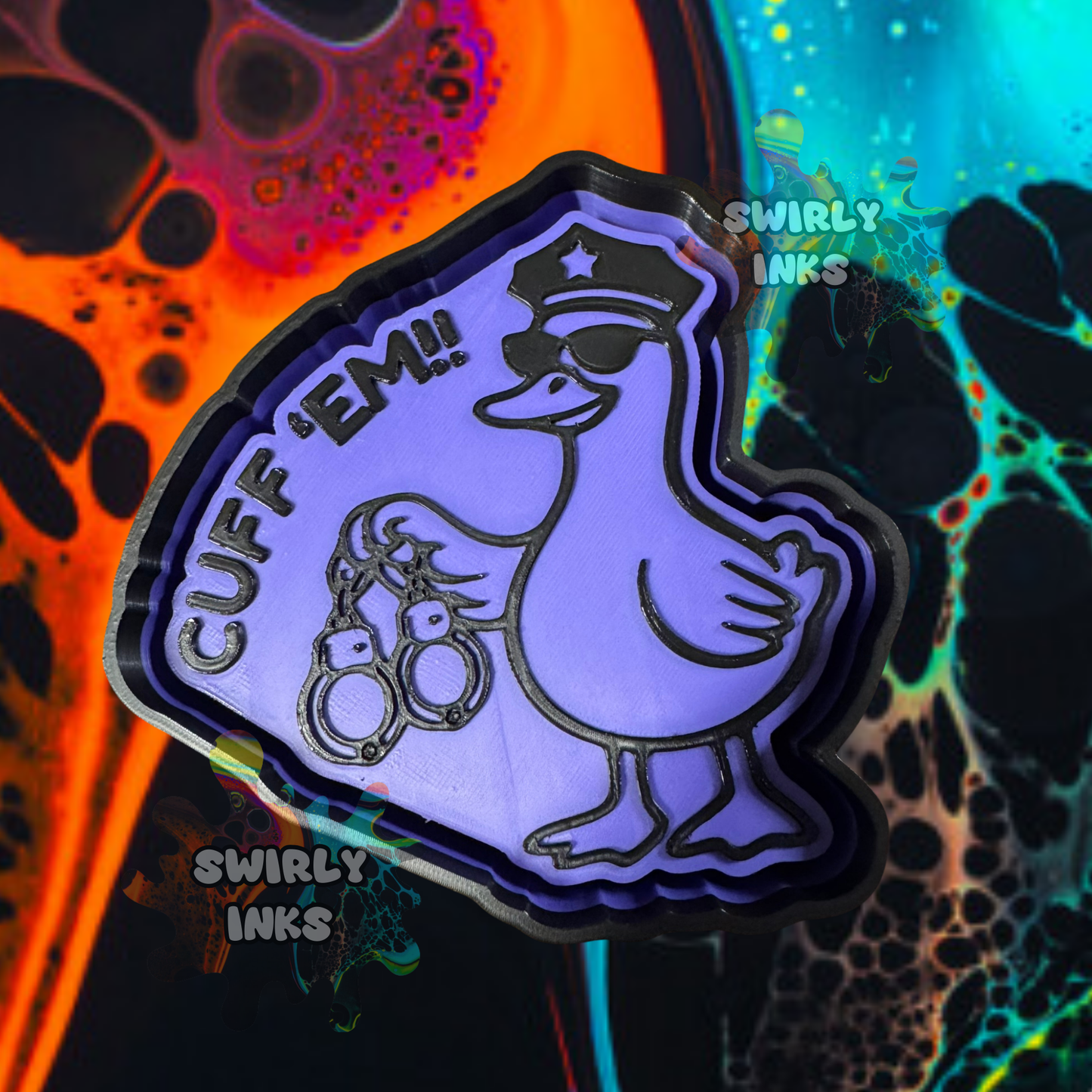 Cuff Em Police Goose Freshie Mold