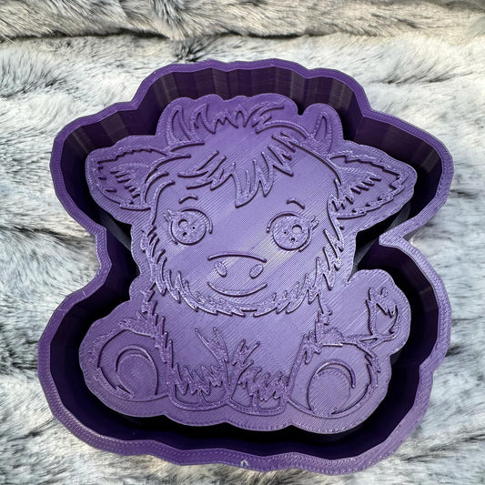 Cute Highland Cow Freshie Mold