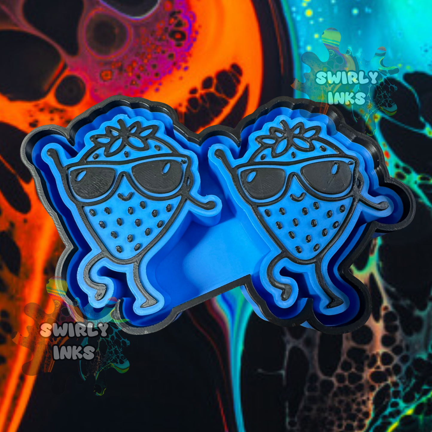 Dancing Strawberry Vent Freshie Mold