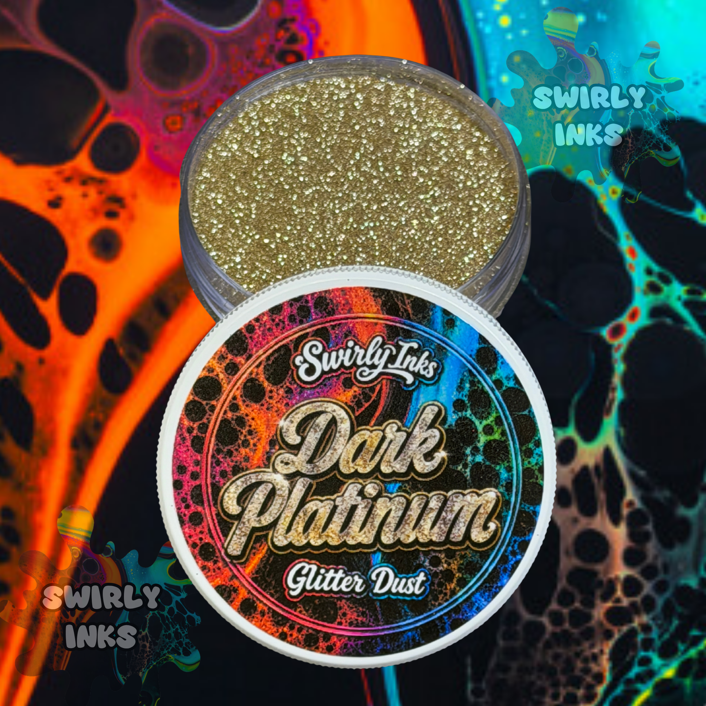 Dark Platinum Glitter Dust 1oz