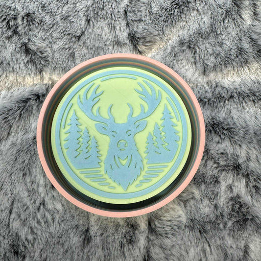 Deer Head Round Freshie Mold