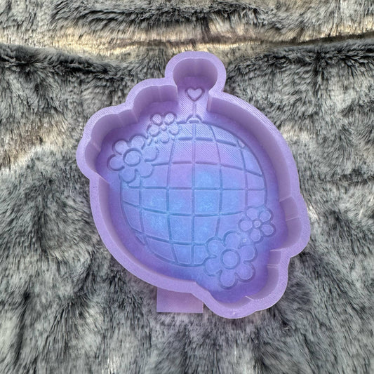 Disco Ball With Flowers Freshie Mold