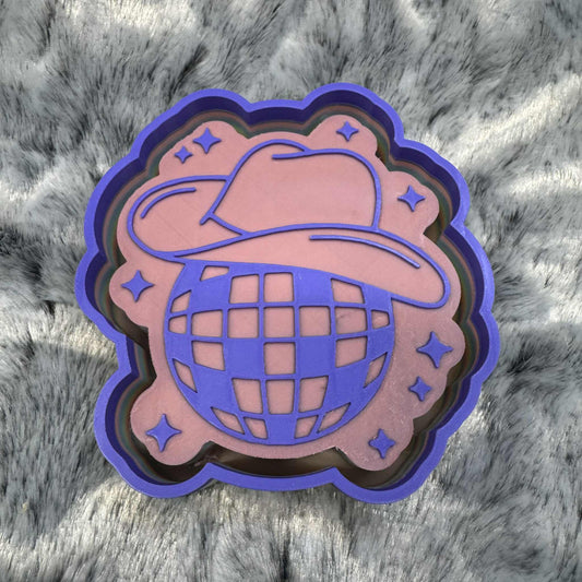 Disco Ball Cowboy Hat Freshie Mold