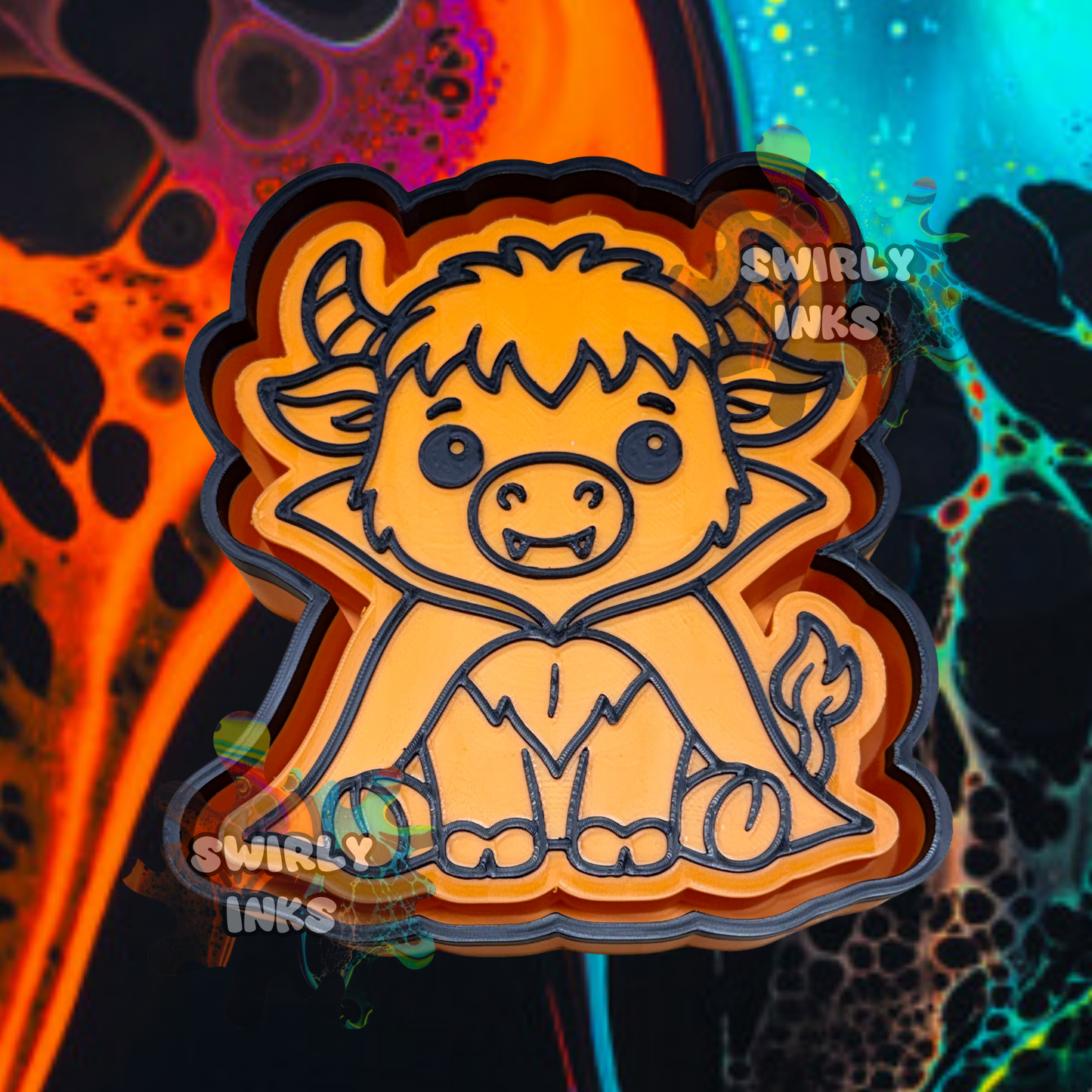 Dracula Cow Freshie Mold