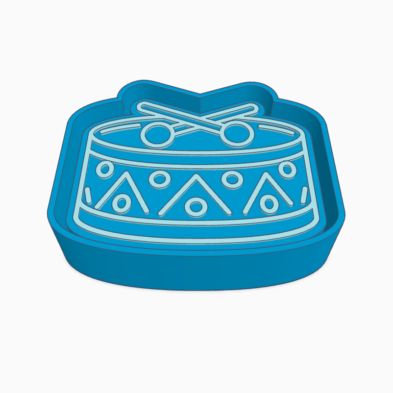 Christmas Drum Freshie Mold