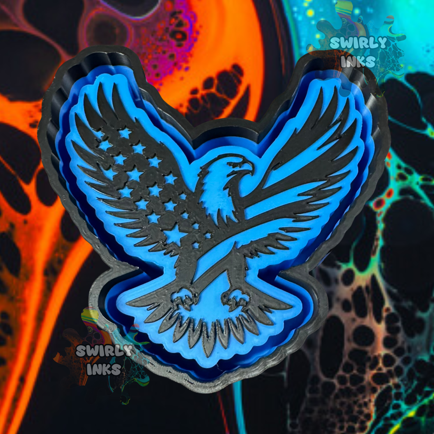 Flying Eagle Flag Freshie Mold