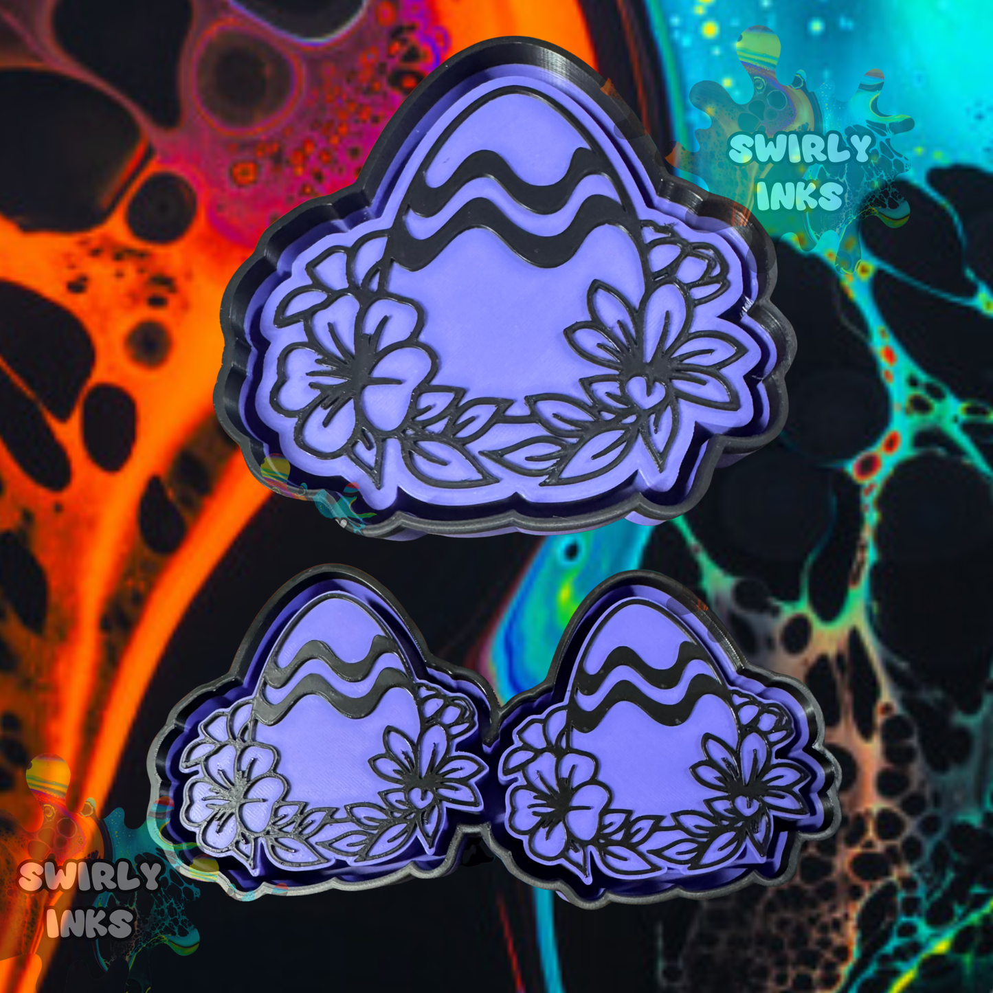 Easter Egg & Flowers Set Freshie Mold